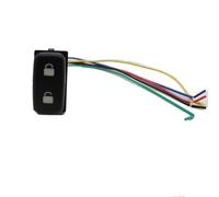 MKVAXR 1pc LED Light Dual key switch Central Door Lock Switch Unlock Button, for Mitsubishi, Pajero V73 Car Door Unlock Switch(Dual lock)