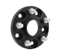 MKVAXR 1PCS PCD 5x110 Car Tire Gasket Tyre Flange Wheel Spacer Forged Tire Gasket Hub Adapter, for Benz, for Alfa Romeo Wheel Spacer(Black 5-110-15MM)