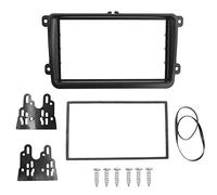 MKVAXR 2 Din Car Frame, for VW, for Touran, for Caddy, for Seat, for Skoda, Fabia, for Octavia, Stereo Radio DVD Dash Kit Trim Fascia Panel Adapter Car Stereo Cage(178x100mm)