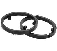 MKVAXR 2 Pcs Speaker Spacer Ring Tweeter Adapter, for Mitsubishi, Mirage 2014-2020 Waterproof, for 6.5#39;#39; ABS Black Front Rear Car Interior Audio Mount Ring