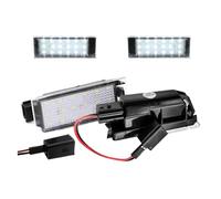 MKVAXR 2Pc LED License Number Plate Light Lamps, for Renault Twingo, for Espace 5 Kangoo Koleos Kadjar Trafic 3, for Clio Megane Twizy Wind Number Plate Light(Connection Line)