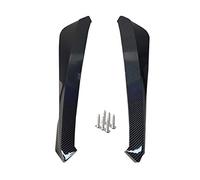 MKVAXR 2pcs Car Rear Bumper Universal Rear Trunk Lip Spoiler Anti-crash Diffuser Lip Wrap Angle Splitter Protector Automobile Parts Car Spoiler Trim(Carbon fiber)