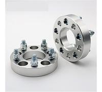 MKVAXR 2Pieces 25/30/35/40/50mm PCD 5x114.3 CB 71.6mm M1/2 Wheel Spacer, for Jeep, Cherokee Es Valido Para, for Jeep, Liberty 2002 Wheel Spacer(Black 2PCS 30MM SILVER)