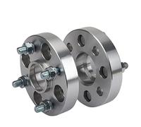 MKVAXR 2Pieces 5/20/25/30/35mm PCD 4x100 Center Bore 60.1mm Wheel Spacer Adapter Flang 4 Lug, For Car M12XP1.5 12xP1.25 Wheel Spacer(Black 60MM P12X1.25 SILVER)