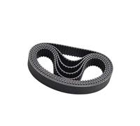 MKVAXR 5pcs MXL Timing belt, B83-B95, Width 6/10mm, Closed Loop rubber Synchronous belt, 83MXL 90mxl 92mxl 3D Printer Timing Belt(BLACK B92MXL Teeth 92)