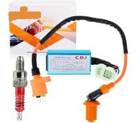 MKVAXR 6 Pins + Ignition Coil + Spark Plug, for XR50 XR70 XR80 XR100 CRF50 CRF70 CRF80 CRF100 Pit Dirt Bike 50cc 110cc 125cc 150cc Cdi Spark Plug Kit
