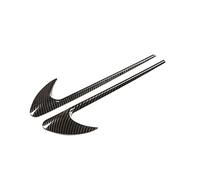 MKVAXR Air Intake Grille Protective Cover Car Side Wing Air Flow Fender Grill Outlet Intake Vent Trim, for, A C E CLA Class C200L C260L E300L Bonnet vents Air Vent Cover Trim(BLACK Carbon Texture)