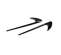 MKVAXR Air Intake Grille Protective Cover Car Side Wing Air Flow Fender Grill Outlet Intake Vent Trim, for, A C E CLA Class C200L C260L E300L Bonnet vents Air Vent Cover Trim(BLACK Bright Black)