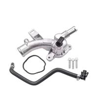 MKVAXR Aluminum Thermostat Housing Water Outlet 25192985 with Pipe, for Opel, for Astra, J Adam, for Corsa, D Meriva B A14xel 1338022/55562048 Car Turbocharger Hose Assembly(Set)
