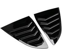 MKVAXR Auto Blind Cover Rear Window Louver, for Crv/BREEZE 17 22 Car Side Shutter Cover Trim Sticker Vent Scoop Accessories Spoiler(BLACK Glossy Black)