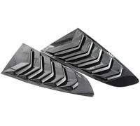 MKVAXR Auto Blind Cover Rear Window Louver, for Ford, for Mustang 2015-2020 Car Side Shutter Cover Trim Sticker Vent Scoop Accessories Spoiler(BLACK Carbon)