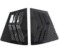 MKVAXR Auto Blind Cover Rear Window Louver, for Mazda 3 2009-2013 Car Side Shutter Cover Trim Sticker Vent Scoop Auto Accessories Spoiler(BLACK Carbon)