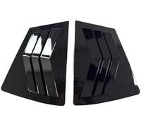 MKVAXR Auto Blind Cover Rear Window Louver, for Mazda 3 2009-2013 Car Side Shutter Cover Trim Sticker Vent Scoop Auto Accessories Spoiler(BLACK Gloss Black)