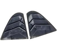 MKVAXR Auto Blind Cover Rear Window Louver, for Mitsubishi, for Lancer Ex X Evo 2008-2018 Side Vent Shutter Cover Trim Car Accessories Spoiler(BLACK Carbon)