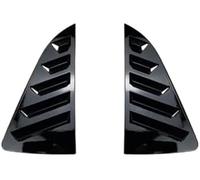 MKVAXR Auto Blind Cover Rear Window Louver, for Vw, for Polo Mk5 6R/6C 2011-2018 Shutter Side Vent Trim Exterior Styling Accessories Spoiler Cover(BLACK Glossy Black)