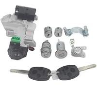 MKVAXR Auto Door Lock Actuator Al160 Complete Lock Set Ignition Switch Door Barrel Trans 2 Keys, for 48 Chips, for Accord 2003-2005(Black Key Shells)