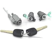 MKVAXR Auto Door Lock Actuator Lock Set Ignition Switch Barrel Door, for 2 Keys, for CRV 2003-2006 Automotive(Black Normal Keys)