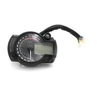 MKVAXR Black Speedometer Motorcycle Digital Tachometer Odometer LCD Backlight Dashboard Gauge Mount Holder Hour Meter Universal Moto Trip Data Gauge