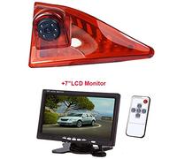 MKVAXR Brake Light Rear View Camera, For Nissan, NV40, For Opel, for Movano 2010-2016 With 7Inch LCD Monitor 2In1 Parking Reverse Backup Kit Vehicle-Specific Reversing Camera(Camera and monitor)