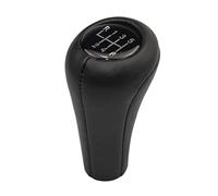 MKVAXR Car 5 6 Speed Gear Shift Knob PU Leather Manual Transmission Black, for, E81 E82 E87 E46 E90 E91 E92 E60 E61 E63 E84 E83 E53 Gear Shift Knob(Black 6 Speed)