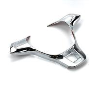 MKVAXR Car accessories Steering Wheel Trim, for T-ROC, for C-TREK, for T-Cross, for TAYRON, for Phideon, for Teramont, for Atlas, for ARTEON, for Steering Wheel Cover Sticker(A type Chrome)