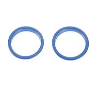 MKVAXR Car Front Turn Signal Circle Cover, for, for Jeep, Wrangler JK 2007-2017 Lamp Hoods Car Accessories ABS Car Headlight Cover(Blue)