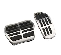 MKVAXR Car Gas Brake Pedal Cover, for NISSAN, for X-TRAIL, for Xtrail, Rogue T32, for Qashqai, Sport J11 Kicks, for Renault, Koleos Kadjar QM6 Foot Pedal Cover Car Pedal Cover(Black AT 2PCS)