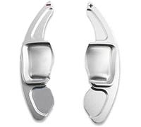 MKVAXR Car Gear Shift Paddle Shift Paddles, for Skoda, for Octavia, for Superb B8, for Scala for Karoq Car Steering Wheel Paddle Extend Shifters Sticker Gear(White)