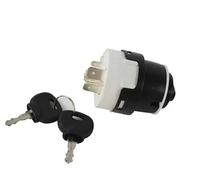MKVAXR Car Ignition Switch Lock Car Push Button Switches 9/10 Pins Ignition Switch W/ 2 Keys 701/80184 50988 858/04674 701/45500, for Jcb200 Jcb220(BLACK 10 Pin)
