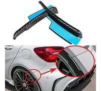 MKVAXR Car Rear Bumper Flare Carbon Fiber Extension Wheel Eyebrow Lips, for Mercedes-Benz, W176 A160 A180 A200 A250 A45 AMG 2013-2019 Car Bumper Bracket(Black)