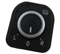 MKVAXR Car Rearview Mirror Switch, for Jetta, for Golf, for GLI MK5 MK6, for Passat, B6 B7 RABBIT 5ND959565BAuto Parts Chrome Mirror Control Switch Adjust Knob Parts Car Rearview Mirror Switch(BLACK 5