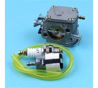 MKVAXR Carburetor Carb w/Fuel Line Filter L7T Spark Plug Kit, for Husqvarna, 61 266 268 272 272XP Chainsaw Replacement Carburettor New Carburettor Replacement Kit