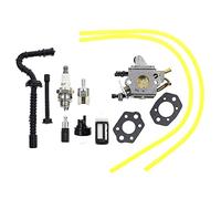 MKVAXR Carburetor Chainsaw Carb Replace, for Zama, With Fuel Line Filt, for, MS192 MS192T MS192TC C1Q-S258 1137-120-0650 2 Stroke Engine Carburetor Kit