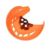 MKVAXR CNC Billet Front Brake Disc Cover Protector ABS Rotor Guard Motocross Off For 125-530 SX/SX-F/XC/XC-F 2003-2014 EXC/EXC-F 2003-2015 Motorcycle Brake Disc Guard(Orange)