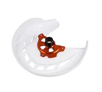 MKVAXR CNC Billet Front Brake Disc Cover Protector ABS Rotor Guard Motocross Off For 125-530 SX/SX-F/XC/XC-F 2003-2014 EXC/EXC-F 2003-2015 Motorcycle Brake Disc Guard(White)