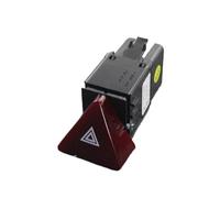 MKVAXR Dark Red Hazard Alarm Warning Flash Switch Button, for VW, for Caddy, 2004-2015, for Touran, 2003-2010 1T0953509 1T0 953 509 1TD953509B Hazard Warning Switch