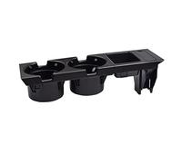 MKVAXR Double Hole Car Styling Front Center Console Storage Box Coin+Cup Holder, for BMW, E46 Series 1999-2006 51168217953 Car Cup Holder(Black 1 Set)