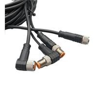 MKVAXR For 2m for M8 3 4 Pins Male Female Aviation Plug in Sensor Cable Connection Sensor Cable Connector For Equipment(4p M8 I Pur Female 2m X 1pcs)