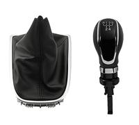 MKVAXR for Buick, for Excelle GT/XT, for Opel, for Astra 2009-2014 Car MT Gear Shift Knob Lever Stick Gaiter Boot Cover Collar Gear Shift Knob(Black 5 Speed Combo)