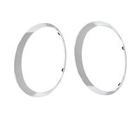 MKVAXR For F55 F56 F57 2014+ Left Right Front Headlights Frame Headlight Eyebrow Ring Cover Trim Replacement 1pair Car Headlamp Trim Surround Cover(Silver 2pcs)