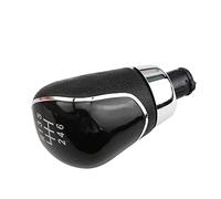 MKVAXR for Focus, 2 MK2 2005-2011, for Fiesta, for Kuga 2008-2012 Car 5 6 Speed Gear Head Shift Knob Leather Gaiter Boot Gear Shift Knob(6 Black Knob)