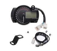 MKVAXR for KOSO, LCD Digital Motorcycle RX2N Odometer Speedometer Meter Instrument Adjustable MAX 299KM/H 7colors Dashboard Moto Trip Data Gauge(With Z bracket)