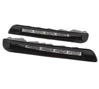 MKVAXR For Lexus, for LX570 2011 Car Flashing 1 Pair LED Daytime Running Light Waterproof DRL Fog Lamp Turn Signal Car Front Turn Signal Light(BLACK Black cover)