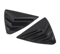 MKVAXR For Mazda, For Cx-5, Cx5 2017-2023 Rear Louver Window Side Shutter Cover Trim Sticker Vent Scoop Abs Carbon Fiber Accessories Auto Vehicle Window Louver Lid(Gloss Black)