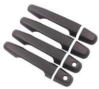 MKVAXR , for Mitsubishi, L200 Triton L 200 2006 2007 2008 2009 2010 2011 2012 2013 2014 Chrome Car Door Handle Cover Accessories self-Adhesive car Accessory(Black 2 Keyholes)