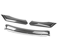 MKVAXR For Scion, Car Front Bumper Lip Spoiler Body Kit Decorative Bumper Canard Lip Splitter Sedan Width Below 176cm Spoiler Front Splitter(BLACK Carbon Fiber White)