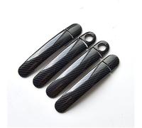 MKVAXR for Seat, Leon MK1 1M 1999 2000 2001 2002 2003 2004 Chrome Carbon Fiber Car Door Handle Covers Accessories Styling Stickers Door Handle Cover(Black Model 2)
