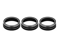 MKVAXR For Skoda, for Superb, for KODIAQ, for Octavia, A7 Car Air Conditioner Switch Knob Trim Cover Ring Interior Accessories Car Ac Knob Trim Ring(Modle A,Black)