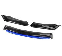 MKVAXR For Toyota, Car Front Bumper Lip Spoiler Body Kit Decorative Strip Bumper Canard Lip Splitter Sedan Width Below 176cm Spoiler Front Splitter(BLACK Black BLUE)