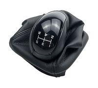 MKVAXR for, W168 A Class 1997-2004 Black Leather Gear Shift Knob Lever Shifter Gaiter Boot Cover Case Collar Gear Shift Knob(Black 5 Speed 12345r)